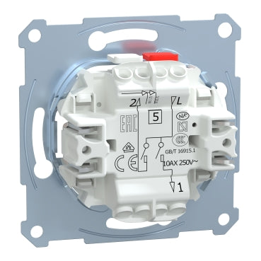 Doble interruptor 10A 250V compatible con la gama Elegance y D-Life