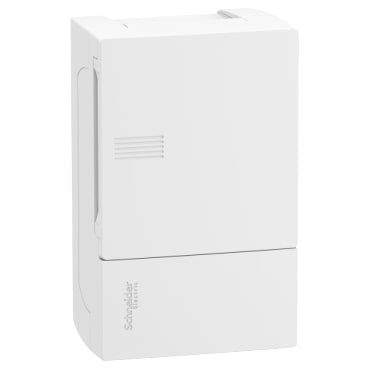 Caja de distribución Superficie Resi9 MP 1 Fila de // módulos Puerta blanca
