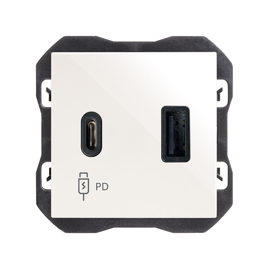 Cargador USB doble C+A 30W PowerDelivery