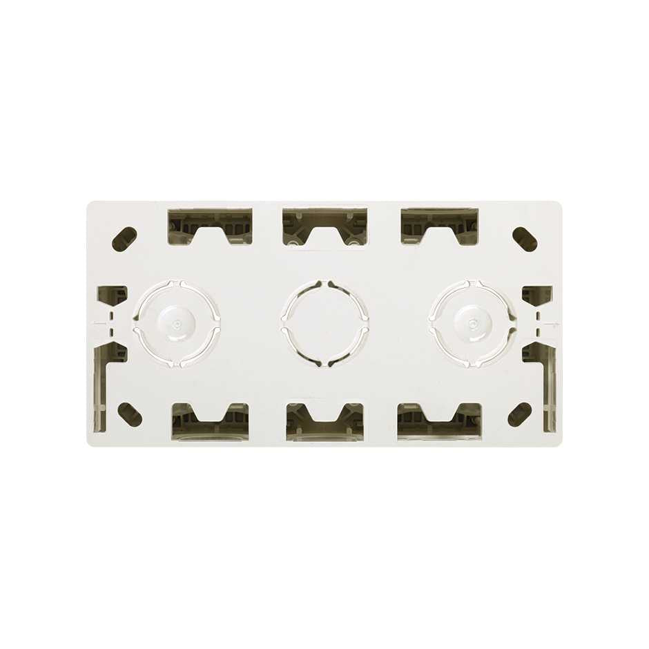 Caja de Superficie Compacta 2 elementos
