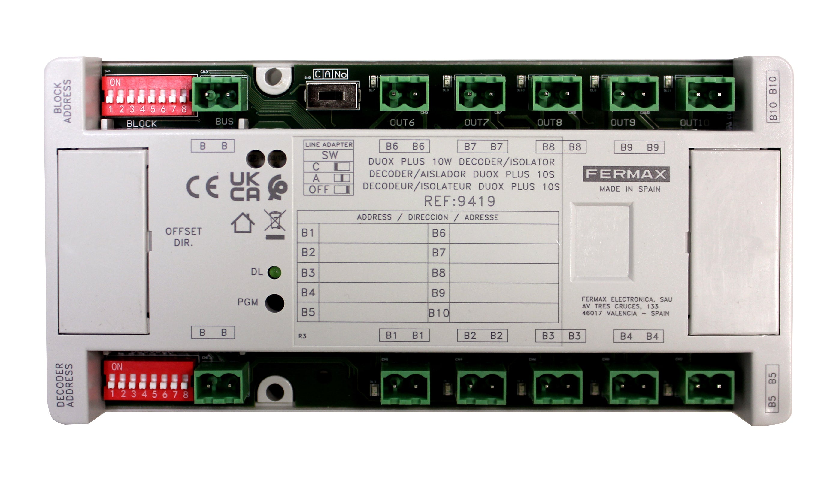 Decoder/aislador DUOX PLUS 10s