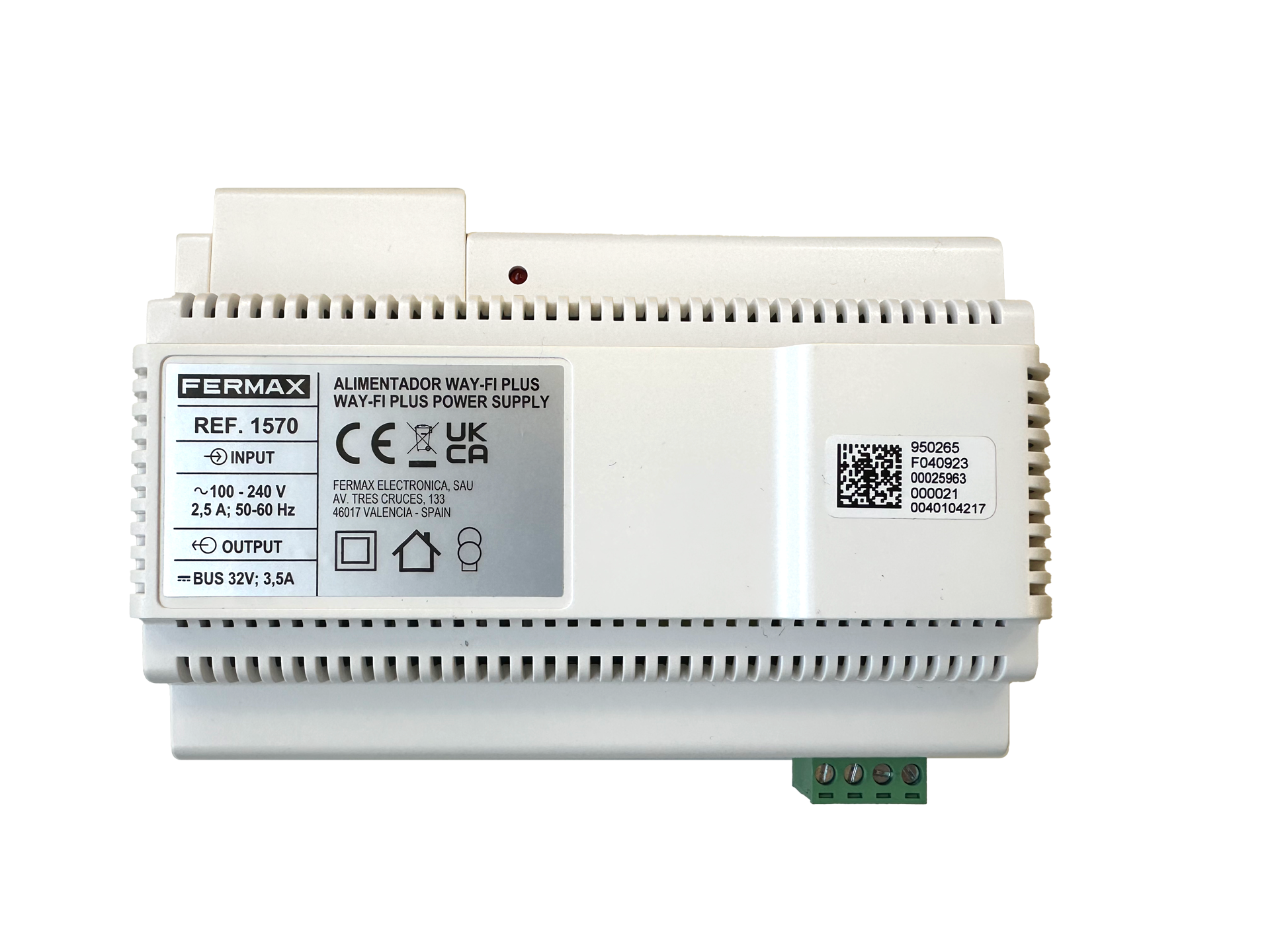 Alimentador WAY-FI plus din8 32vdc-3.5a
