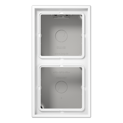 Caja superficie doble LS Blanco Alpino