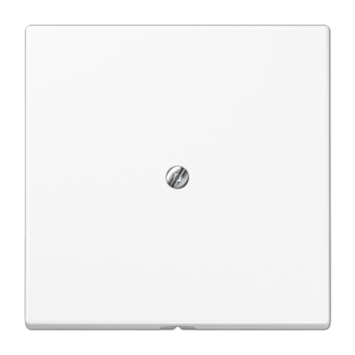 Placa con salida cable LS Blanco Alpino