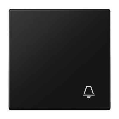Tecla con simbolo Timbre LS Negro Mate