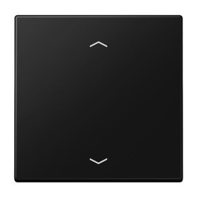 Tecla simple persiana LS Negro Mate