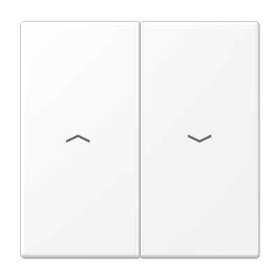 Tecla doble persiana LS Blanco Mate