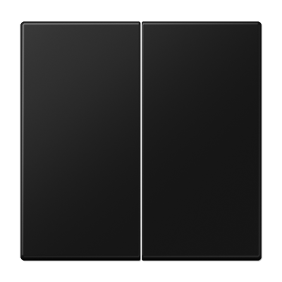 Tecla doble LS Negro Mate