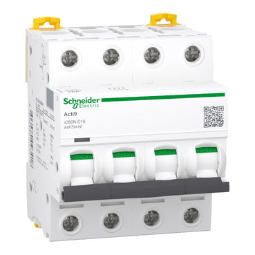 Interruptor magnetotérmico Acti9 iC60N 4P Curva C 6000 A/10 kA