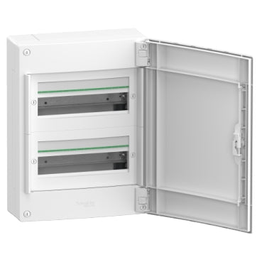 Envolvente modular PrismaSeT XS  Filas de 13 Módulos Superficie Puerta Blanca