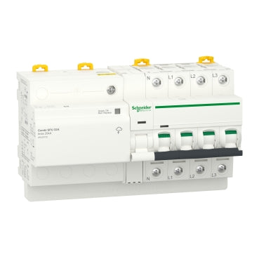 Combi SPU interruptor automático Acti9  con protección combinada contra sobretensiones 3P + N 32 A