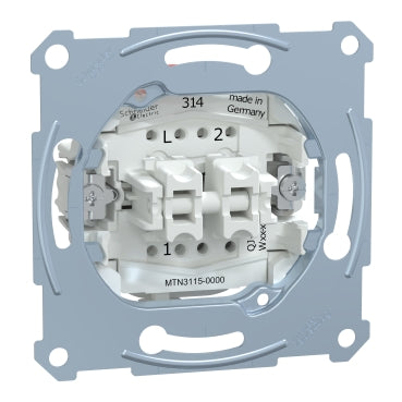 Doble interruptor 10A 250V compatible con la gama Elegance y D-Life