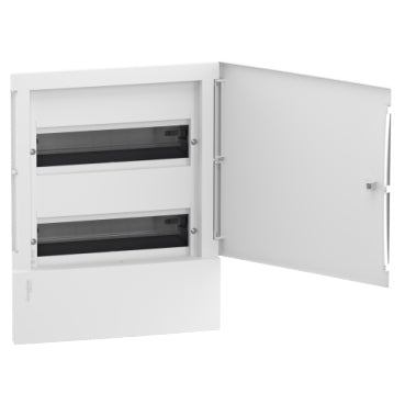 Caja de distribución Empotrar Resi9 MP 2 filas de 24 módulos. Puerta blanca